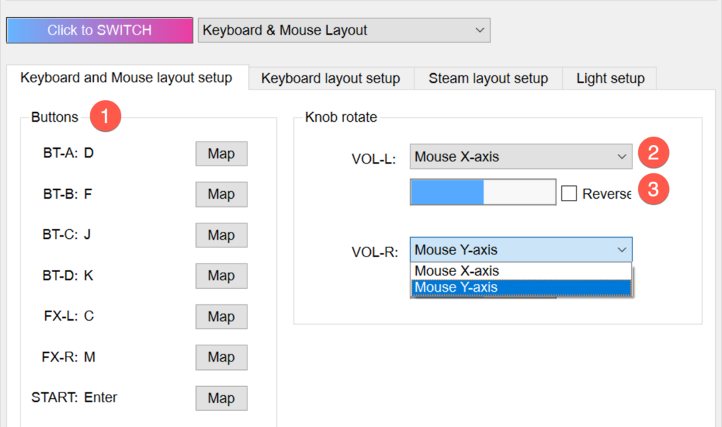 Keyboard & Mouse Layout