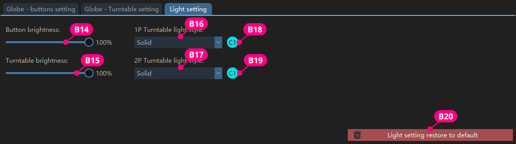 Light Settings