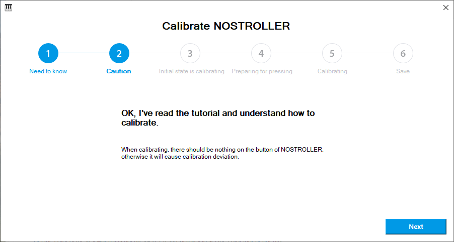 Calibration step 2