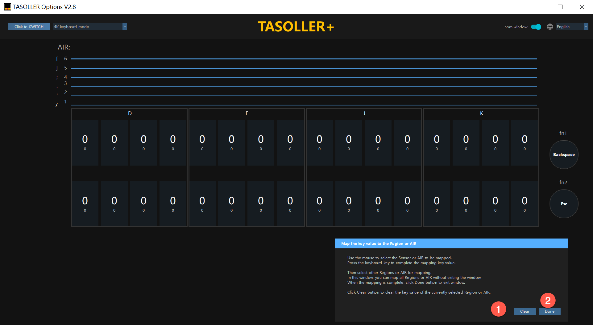 Setting key value